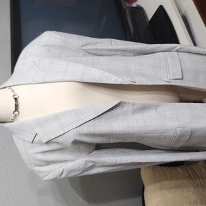 7 Diamonds ADLEY Blazer Gray/Cream XL Plaid Sz. XL